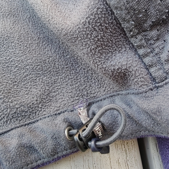 The North Face TNF Windwall Fleece Zip Up Jacket Dark Purple Coat Women's Medium - Picture 10 of 12
